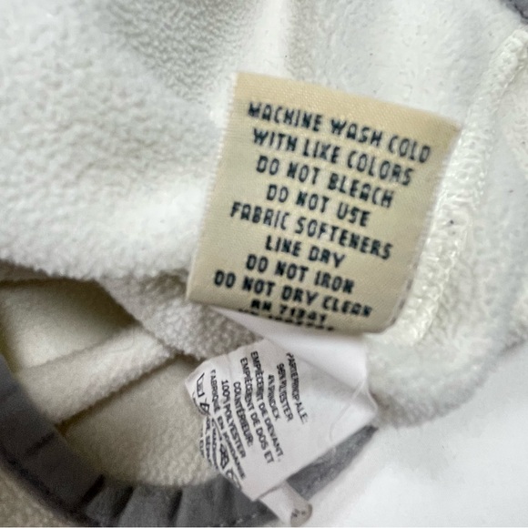 L.L. Bean Fleece Shearling 1/2 Zip Pullover Jacket Cream Women’s Medium - Picture 11 of 12